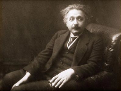 Portrait d'Albert Einstein.