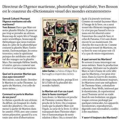 « Les Martiens, c’est peut-être nous »