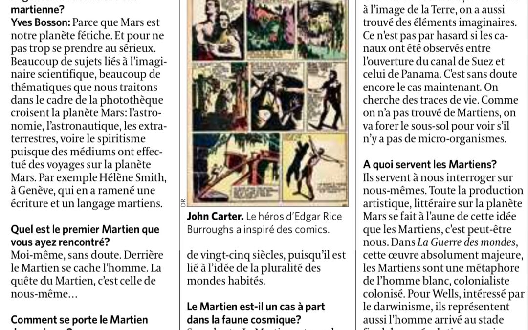 « Les Martiens, c’est peut-être nous »